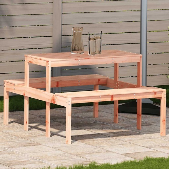 vidaXL Picknicktisch 110x134x75 cm Massivholz Kiefer