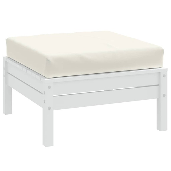 vidaXL Palettenkissen Melange Creme 60x60x10 cm Stoff