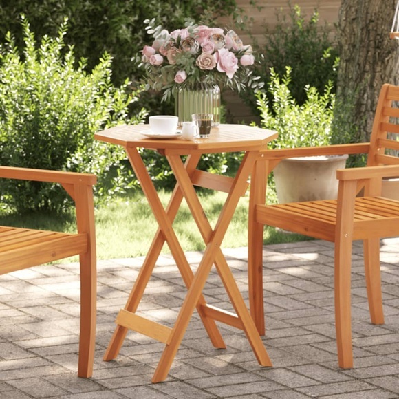 vidaXL Gartentisch Klappbar Ø60x75 cm Massivholz Akazie