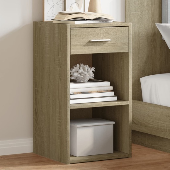 vidaXL Nachttisch Sonoma-Eiche 35x34x65 cm Holzwerkstoff