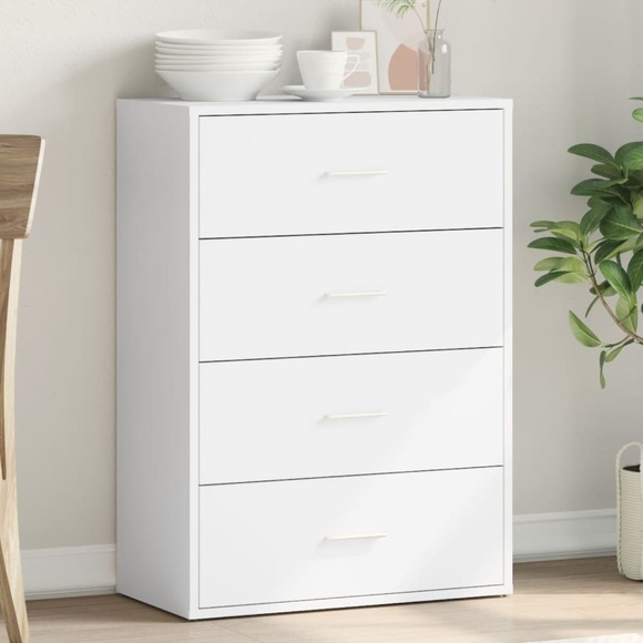 vidaXL Sideboard Weiß 60x31x84 cm Holzwerkstoff