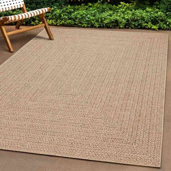 vidaXL Teppich ZIZUR 80x250 cm Jute-Optik Indoor und Outdoor