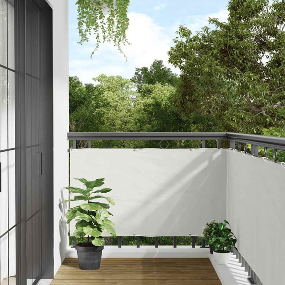 vidaXL Garten-Sichtschutz Weiß 700x90 cm PVC
