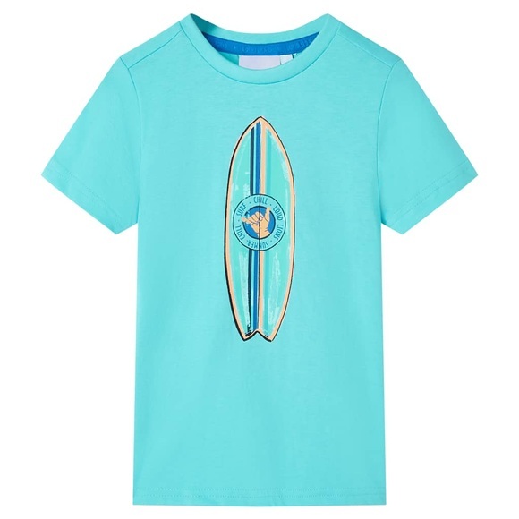 vidaXL Kinder-Kurzarmshirt Aquablau 104