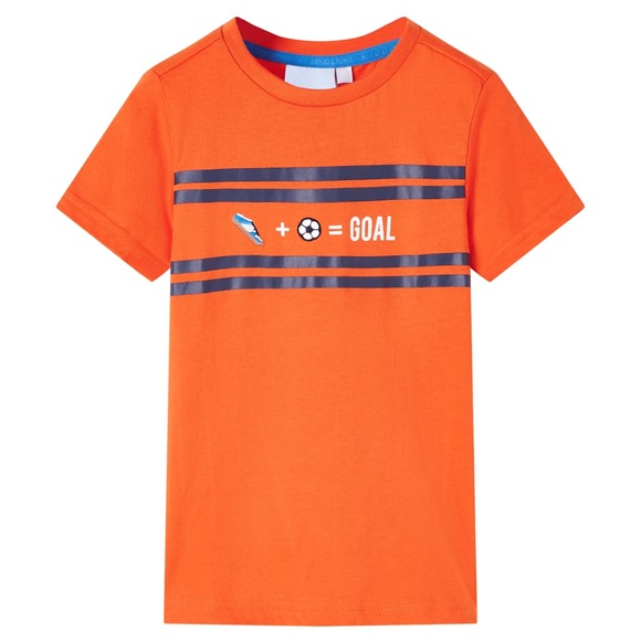 vidaXL Kinder-T-Shirt Dunkelorange 116