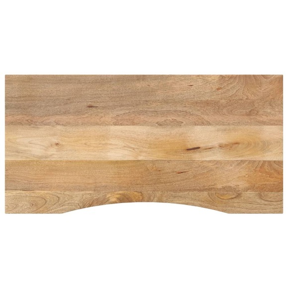 vidaXL Schreibtischplatte mit Aussparung 120x50x2,5cm Massivholz Mango