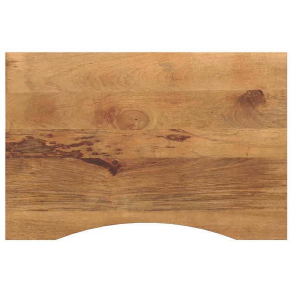 vidaXL Schreibtischplatte mit Aussparung 100x50x2,5cm Massivholz Mango