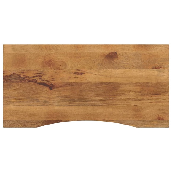 vidaXL Schreibtischplatte mit Aussparung 120x50x2,5cm Massivholz Mango