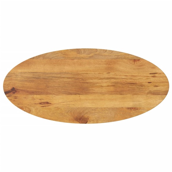 vidaXL Tischplatte 80x40x3,8 cm Oval Massivholz Mango