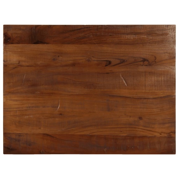 vidaXL Tischplatte 80x70x2,5 cm Rechteckig Altholz Massiv