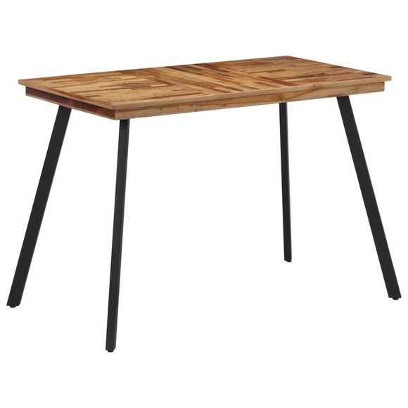 vidaXL Esstisch 120x62x76 cm Massivholz Teak