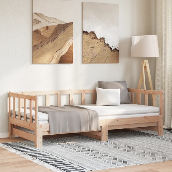 vidaXL Tagesbett Ausziehbar 90x190 cm Massivholz Kiefer