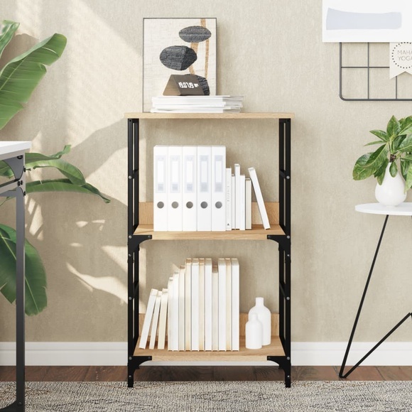 vidaXL Bücherregal Sonoma-Eiche 50x33x82 cm Holzwerkstoff