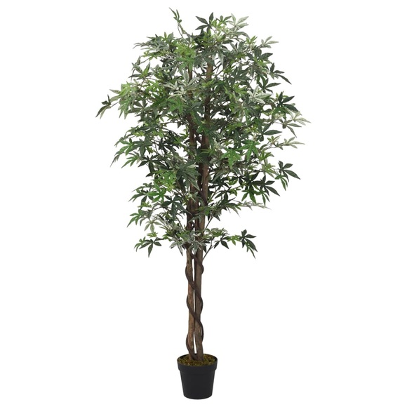 vidaXL Ahornbaum Künstlich 672 Blätter 180 cm Grün