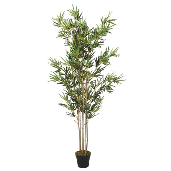 vidaXL Bambusbaum Künstlich 1380 Blätter 200 cm Grün