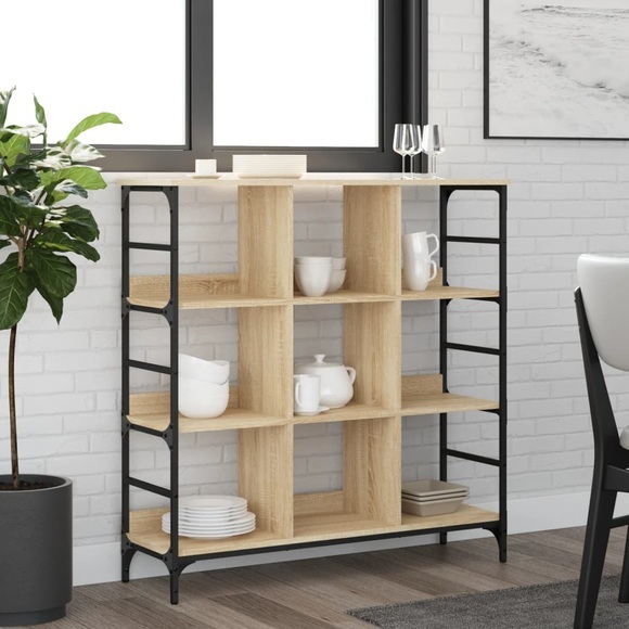 vidaXL Sideboard Sonoma-Eiche 102x32x103,5 cm Holzwerkstoff