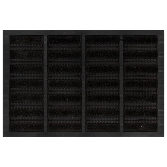 vidaXL Fußmatte Rechteckig 40x60 cm Gummi und Kokosfaser