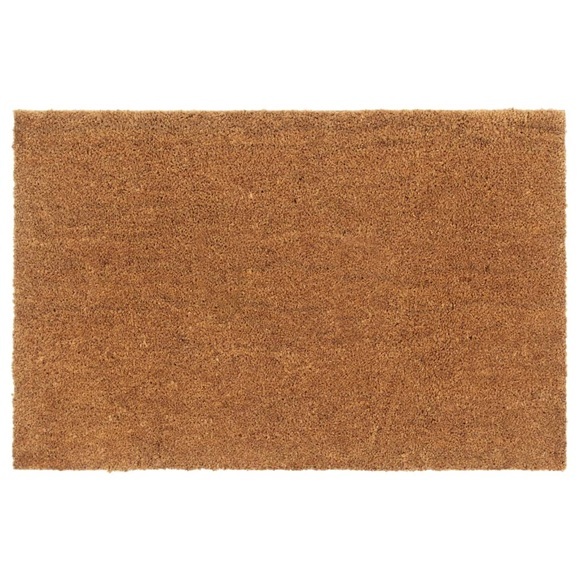 vidaXL Fußmatte Natur 65x100 cm Kokosfaser Getuftet