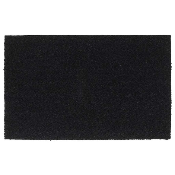 vidaXL Fußmatte Schwarz 50x80 cm Kokosfaser Getuftet