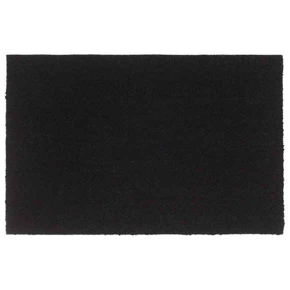 vidaXL Fußmatte Schwarz 65x100 cm Kokosfaser Getuftet