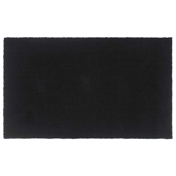 vidaXL Fußmatte Schwarz 90x150 cm Kokosfaser Getuftet