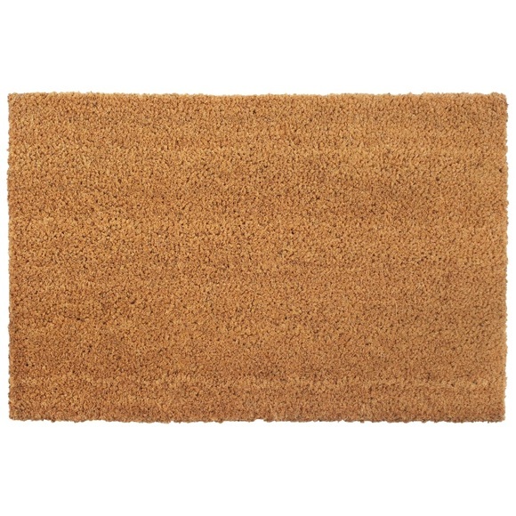 vidaXL Fußmatte Natur 50x80 cm Kokosfaser Getuftet
