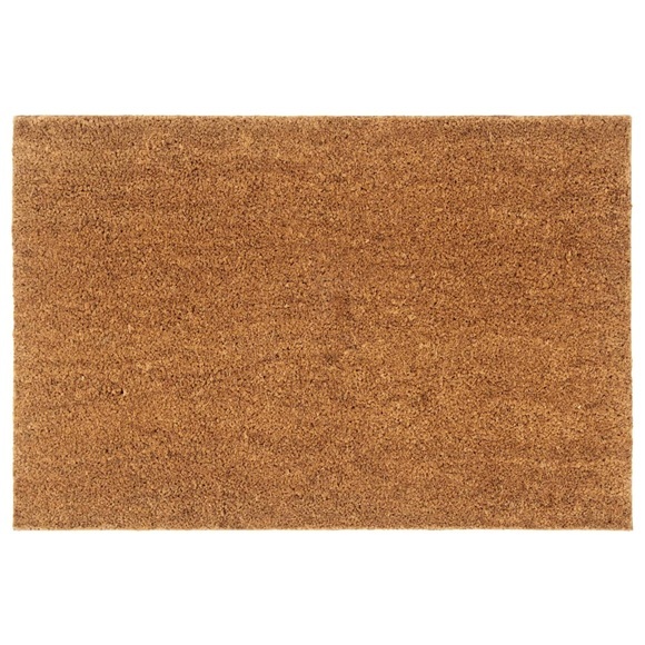 vidaXL Fußmatte Natur 60x90 cm Kokosfaser Getuftet