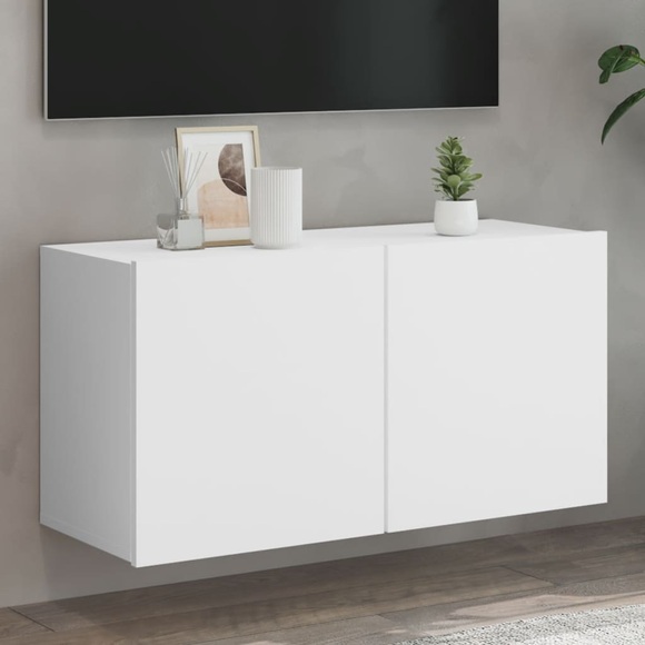 vidaXL TV-Wandschrank Weiß 80x30x41 cm
