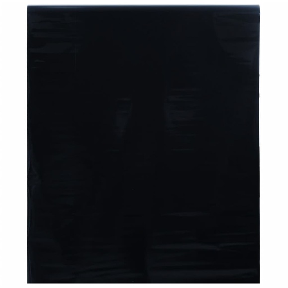 vidaXL Fensterfolie Statisch Matt Schwarz 45x500 cm PVC