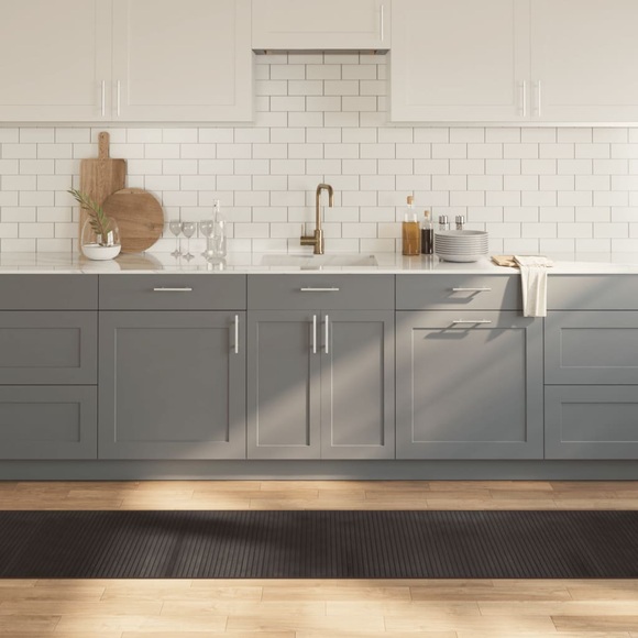 vidaXL Teppich Rechteckig Dunkelbraun 60x300 cm Bambus