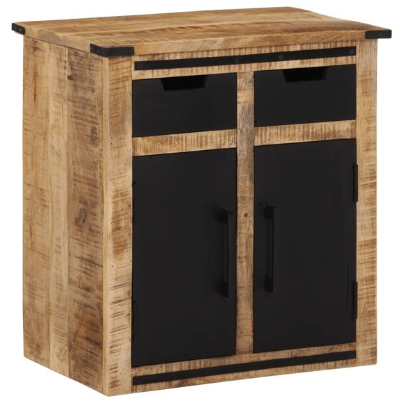 vidaXL Sideboard mit 2 Schubladen 55x35x60 cm Massivholz Mango