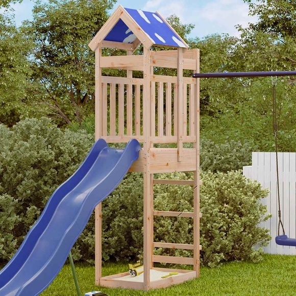 vidaXL Spielturm 85x52,5x239 cm Massivholz Kiefer