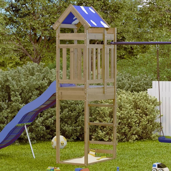 vidaXL Spielturm 85x52,5x239 cm Kiefernholz Imprägniert