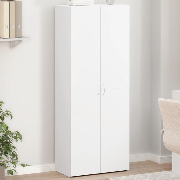 vidaXL Aktenschrank Weiß 60x32x153 cm Holzwerkstoff