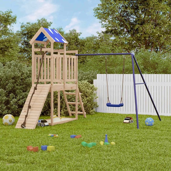 vidaXL Spielturm Massivholz Kiefer