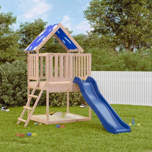 vidaXL Spielturm Massivholz Kiefer
