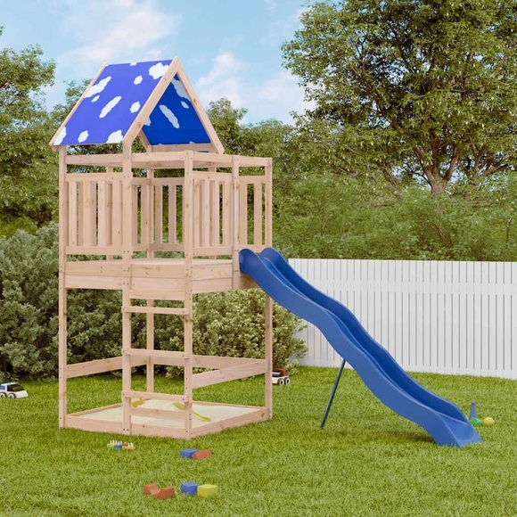 vidaXL Spielturm Massivholz Kiefer