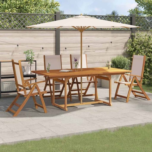 VidaXL - Garten essgruppe akazienholz, One Size, Braun