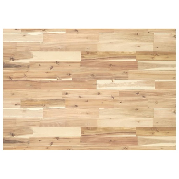vidaXL Schreibtischplatte Unbehandelt 80x70x4 cm Massivholz Akazie