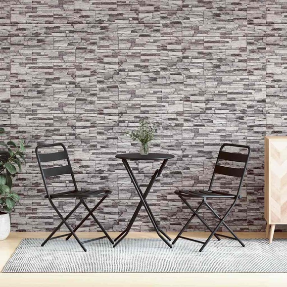 vidaXL 3D-Wandpaneele 10 Stk. Hellgrau 100x50 cm EPS