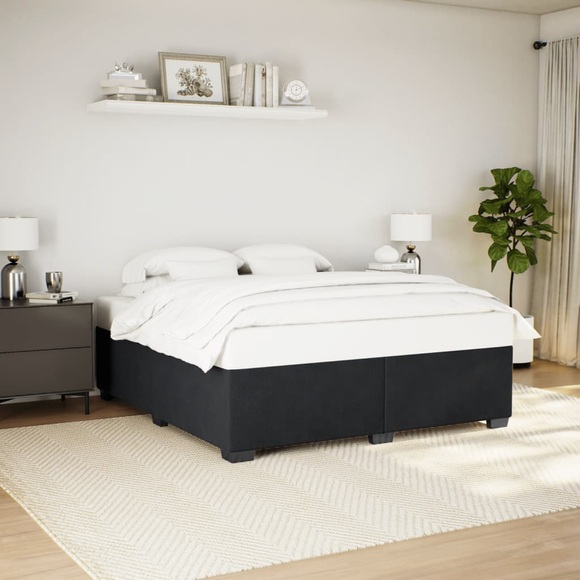 vidaXL Bettgestell Schwarz 180×200 cm Samt
