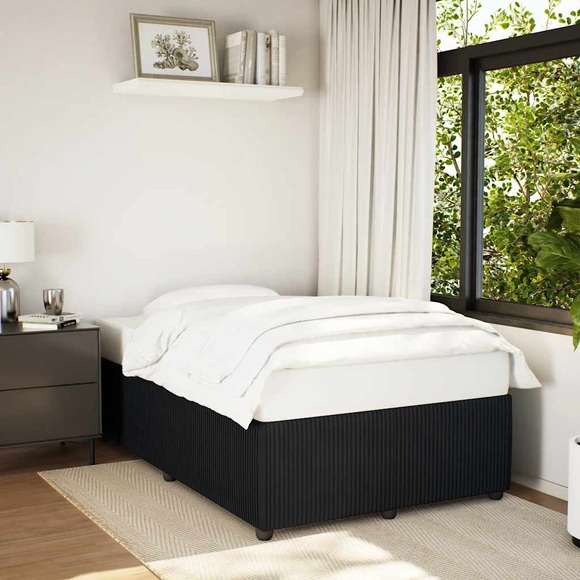 vidaXL Bettgestell Schwarz 120x190 cm Samt