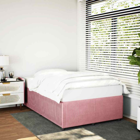 vidaXL Bettgestell Rosa 120x190 cm Samt