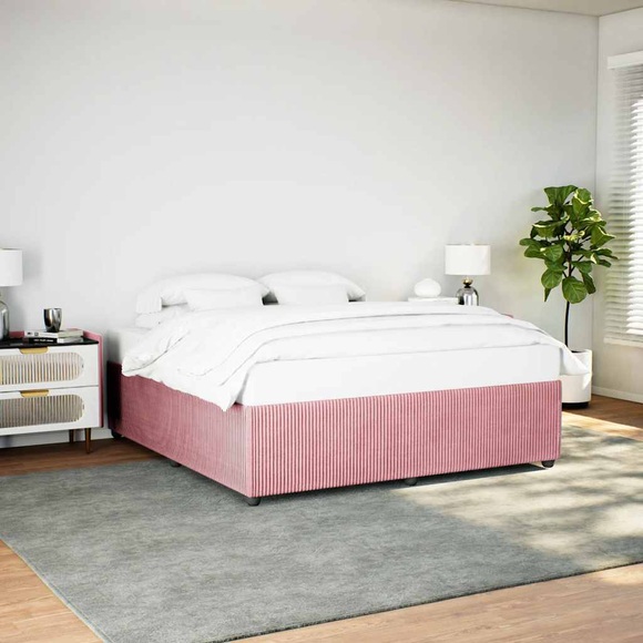 vidaXL Bettgestell Rosa 180x200 cm Samt