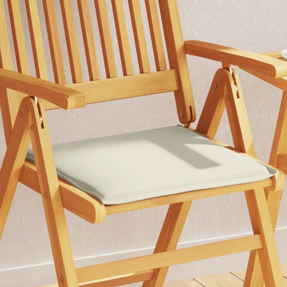vidaXL Garten-Sitzkissen 4 Stk. Creme 45x45x2 cm Quadratisch