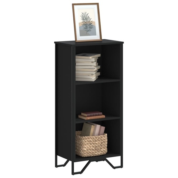 vidaXL Bücherregal Schwarz 50x31x106 cm Holzwerkstoff