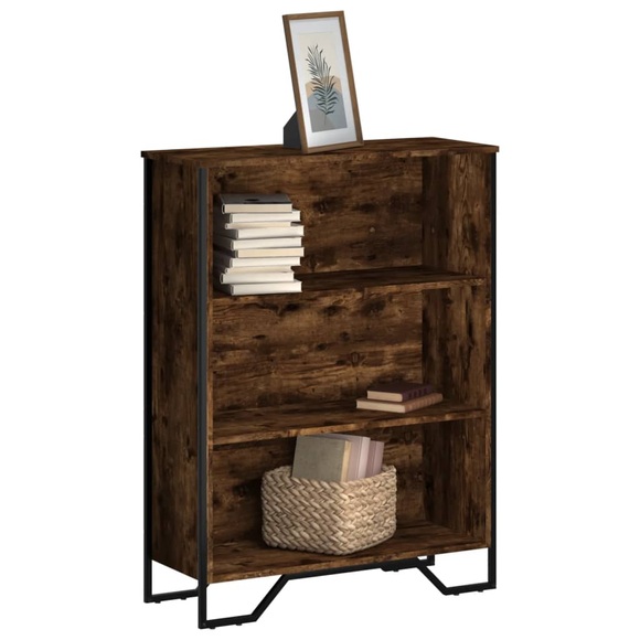 vidaXL Bücherregal Räuchereiche 80x31x106 cm Holzwerkstoff