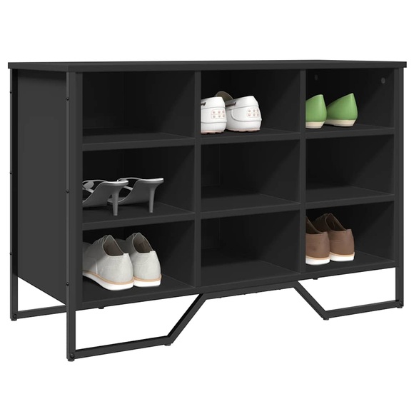 vidaXL Schuhregal Schwarz 90x38x61,5 cm Holzwerkstoff