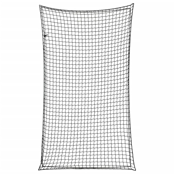 vidaXL Anhängernetz mit Gummiseil Schwarz 6x3,5 m PP
