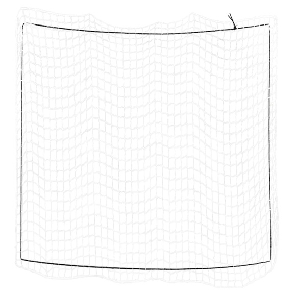 vidaXL Anhängernetz mit Gummiseil Weiß 3x3 m PP